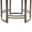 Table d'extérieur avec trou de parasol pour patio, cour, jardin, brun noir-1369110020