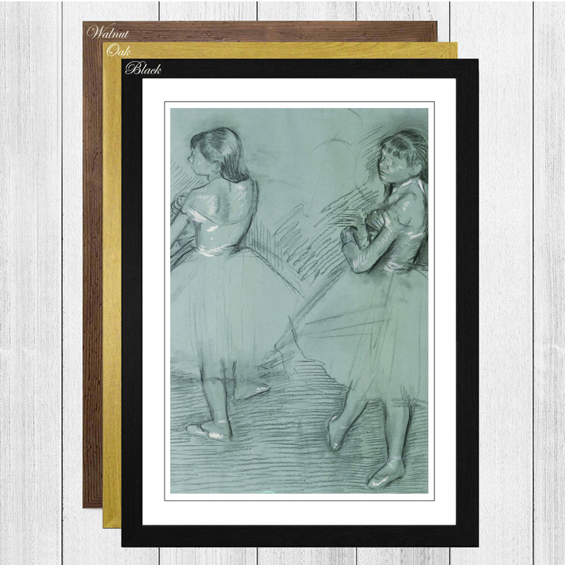 Edgar Degas - Single Picture Frame Print, Walnut