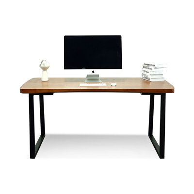 Bureau d'écriture rectangulaire en bois massif noyer