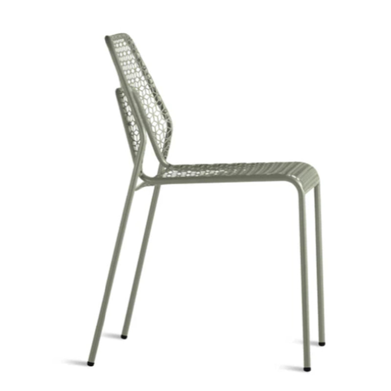 Hot Mesh Outdoor Dining Side Chair, Gray Green