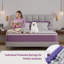 Matelas en mousse viscoélastique gélifiée 12 po, ressorts ensachés, mi-ferme, soulagement de la pression, matelas dans une boîte-1412578152