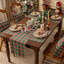 Chemin de table à carreaux tartan vert, 33 x 274 cm (13 x 108 pouces)-135838001
