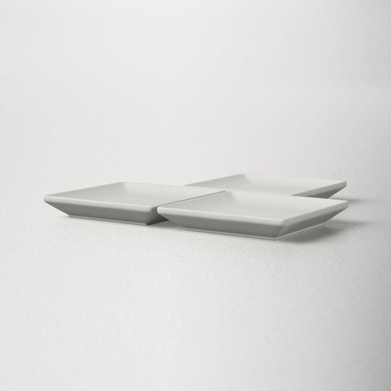 Borgen Square Condiment Server, Old Silver