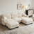 Beige+3 Seat+2Ottoman