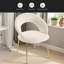 Dining Chairs With Curved Backrest And Golden Metal Legs For Kitchen Or Dining Room-245318966