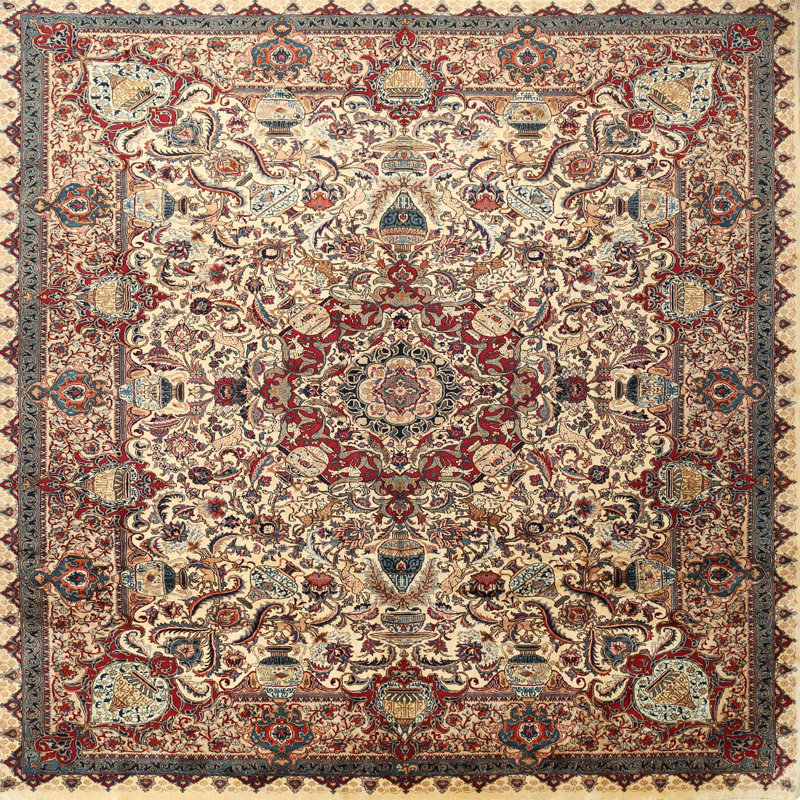 Ciaron Oriental Indoor Rug, Round 4'