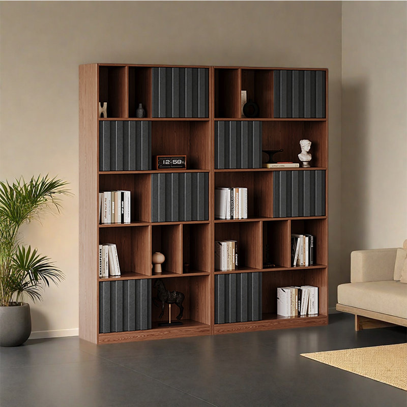 Petrimir, (10 tablettes) H 78,74 po x l 74,8 po x P 13,78 po, Brun