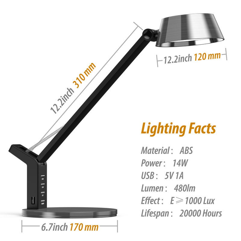 Lampe de bureau Norelle USB