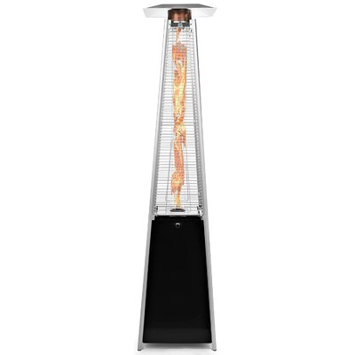 48,000 BTU Propane Patio Heater -  Avenlur, PYR-BLACK-MODEL:PYRAMIDSQUARE-SEA