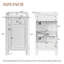 Ensemble de meuble-lavabo autoportant de 18 po avec lavabo en céramique, ensemble de meuble-lavabo simple autoportant avec porte à fermeture douce et tablette réglable-81055523