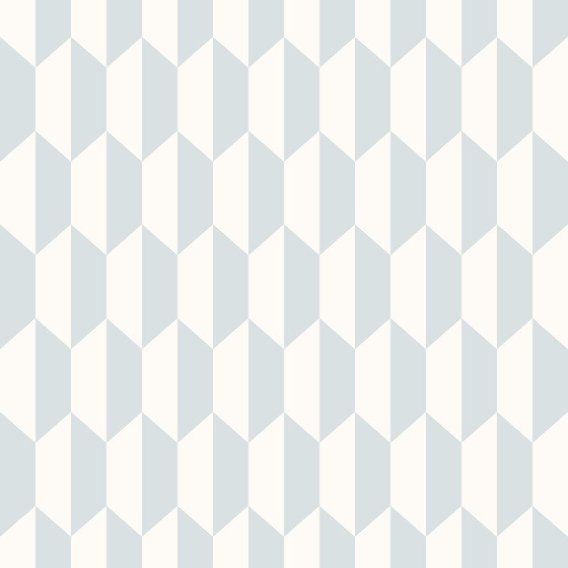 Icons Petite Tile Geometric Wallpaper Roll, Powder Blue
