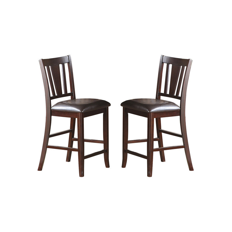 Ensemble de 2 chaises rembourrées à hauteur de comptoir