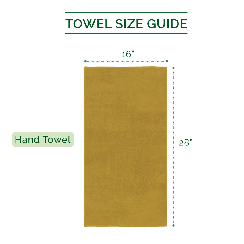 Elegant Comfort 100% Turkish Cotton 4-Piece Towel Set – Ultra Soft, Highly Absorbent, Quick Dry Bathroom Towels, Gold