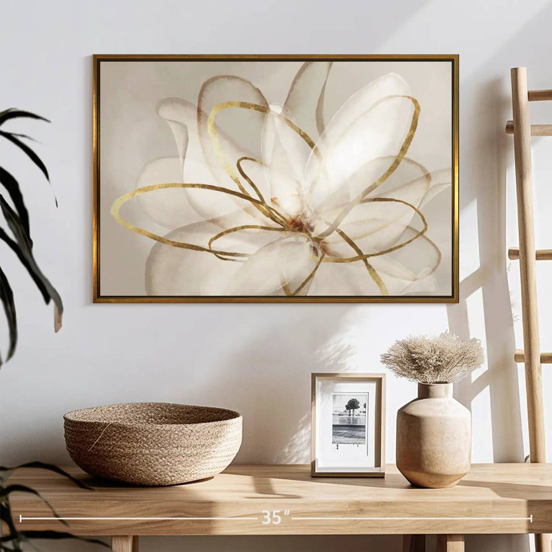 Beauté transparente, Cadre flottant blanc, 19 po x 13 po