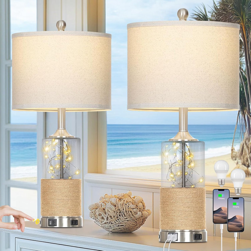 Lampe en verre Coastal