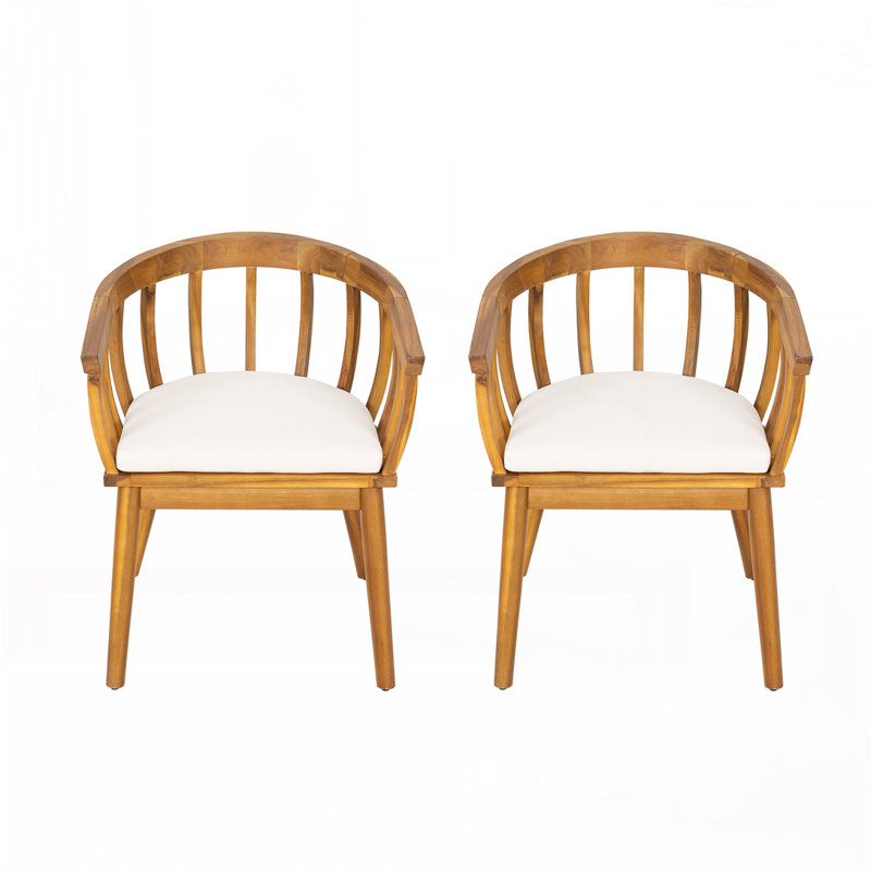 Fauteuil d'extérieur en bois d'acacia