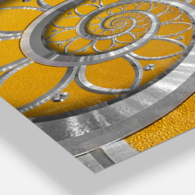 Time Spiral in Antique Style - Modern wall clock