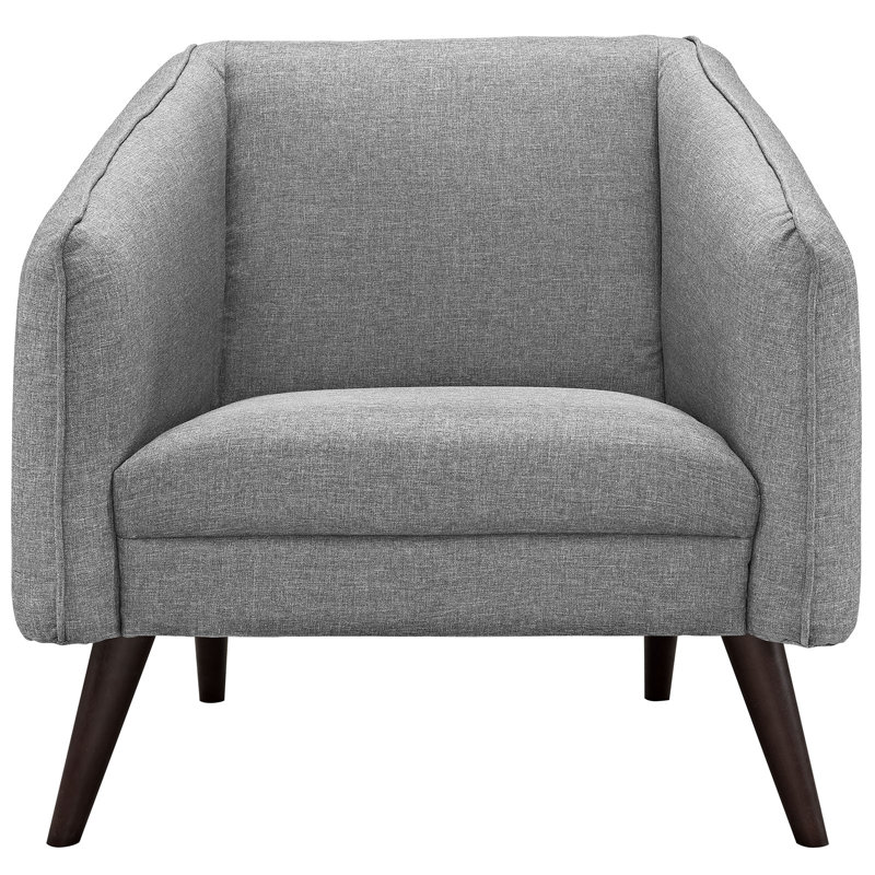 Modway Draw Dining Chair, Light Grey Velvet