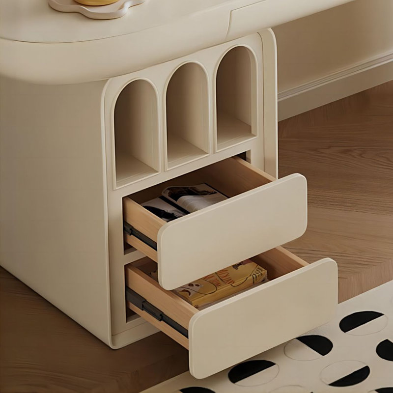 Bureau rectangulaire moderne et simple blanc, 29.53" H*70.87" W*23.62" D, Gauche