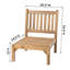 Huntington Teak Outdoor Armless Club Chair-210587387