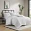 Ensembles de literie pour lit simple / simple TG moderne blanc, ensemble d'édredon en jersey de polyester pour maison douillette
