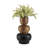 Masanari Kande Carafe Modern Two Tone Tabletop Vase - Black And Walnut - Small-959609043