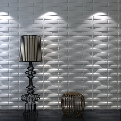 Panneau mural en bambou de 20 po x 20 po Falkirk