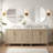 Kristene Round Metal Wall Mirror for Bathroom Bedroom Vanity Home Decoration-648018104-648018105