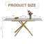 Table de salle à manger rectangulaire 59 po avec rallonge rétractable 59 po-1542998463-1542998465
