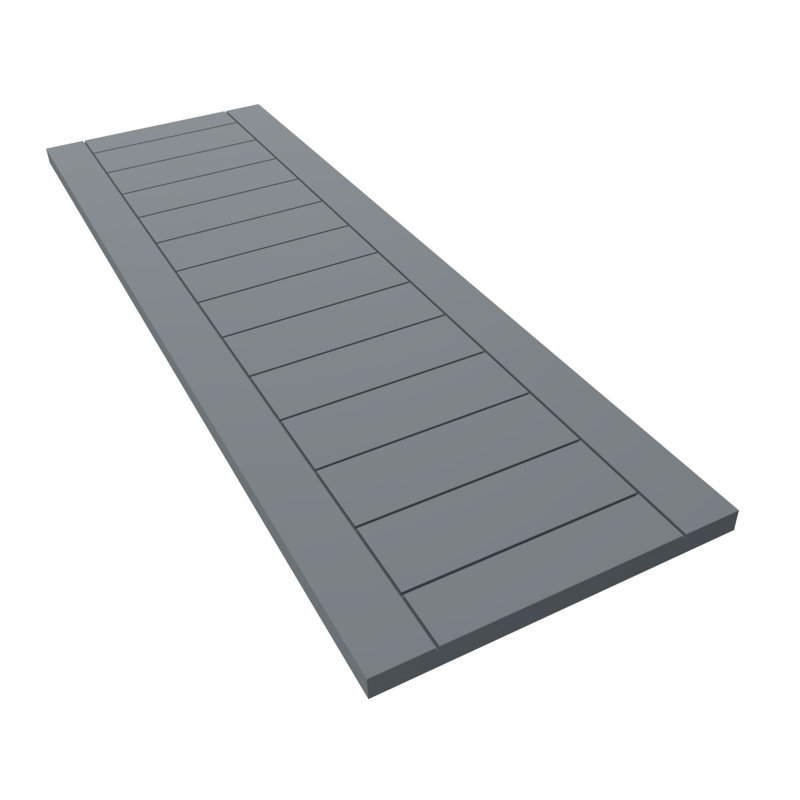 Volets de style moderne EnduraCore, Déferlement de l'océan, L 18 po, H 43 po