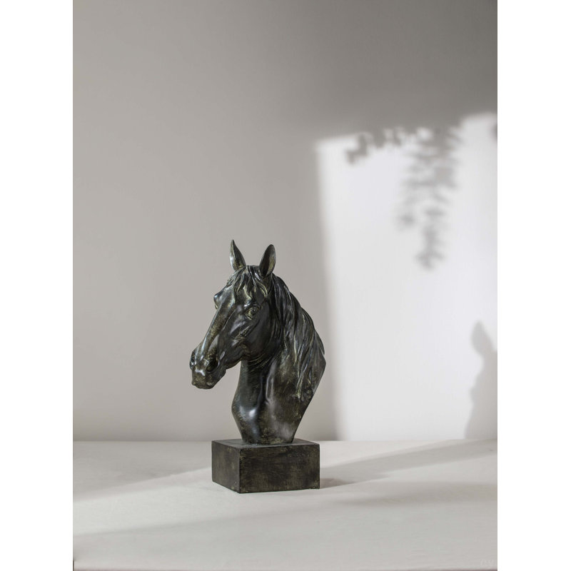 13X5.7X15.8" Equine Sculpture On Base