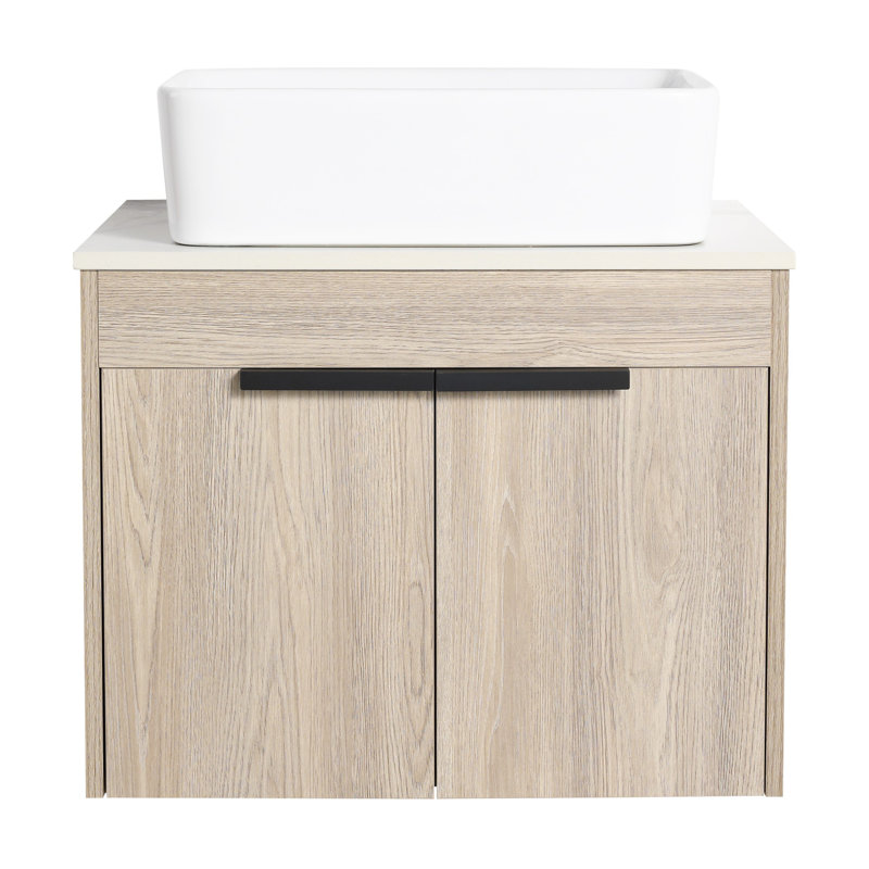 Meuble-lavabo mural 24 po avec lavabo en céramique