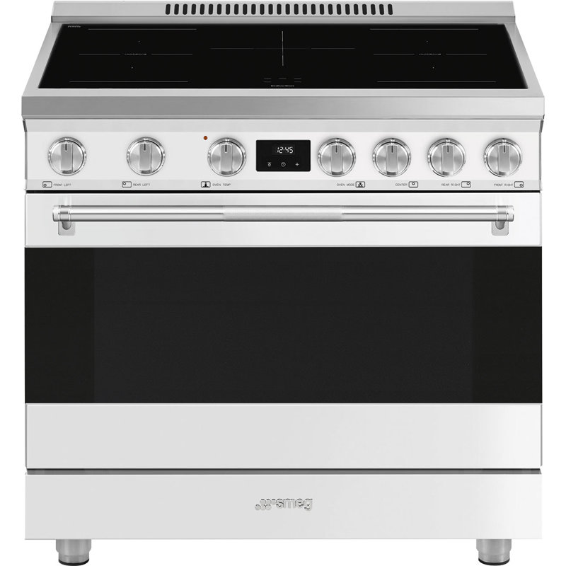 Cuisinière à induction 36 po Professional, Induction, Blanc mat