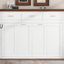 Lit escamotable simple avec 3 tiroirs, blanc