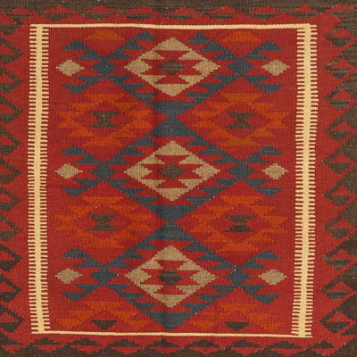 Tapis oriental rouge / brun