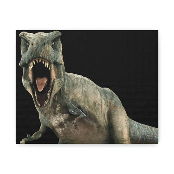 Trinx Tyrannosaurus Rex Dinosaur Thin On Canvas Print | Wayfair