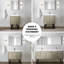 24 po Meuble-lavabo large et rustique, comptoir en quartz blanc, robinet en métal et miroir à 18 teintes-580262189
