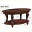Table basse ovale vieillie de 42 po pour le salon, pieds en bois d'hévéa massif, facile à assembler et amp; Vaste espace de rangement-1554803926-1554803931