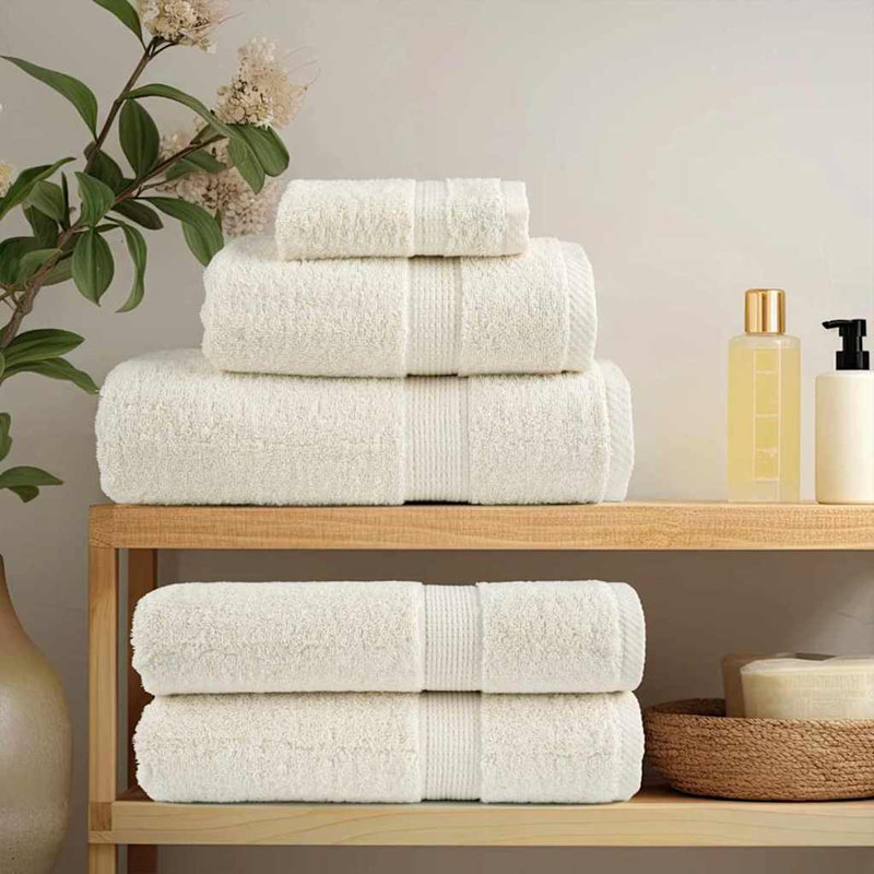  Washcloths 2 Pcs Cotton, Cream