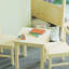 Tonicha Kids 3 Piece Solid Wood Square Play Or Activity Table and Chair Set-81162467