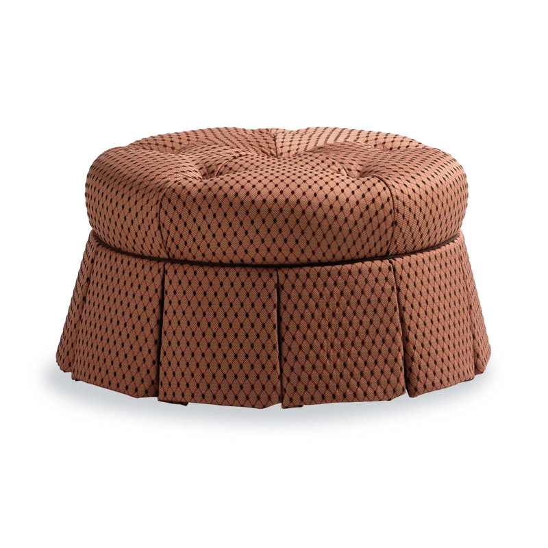 Round Ottoman, Selena Shell