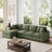 3 - Piece Corduroy Upholstered L-Shaped Sectional-438699074