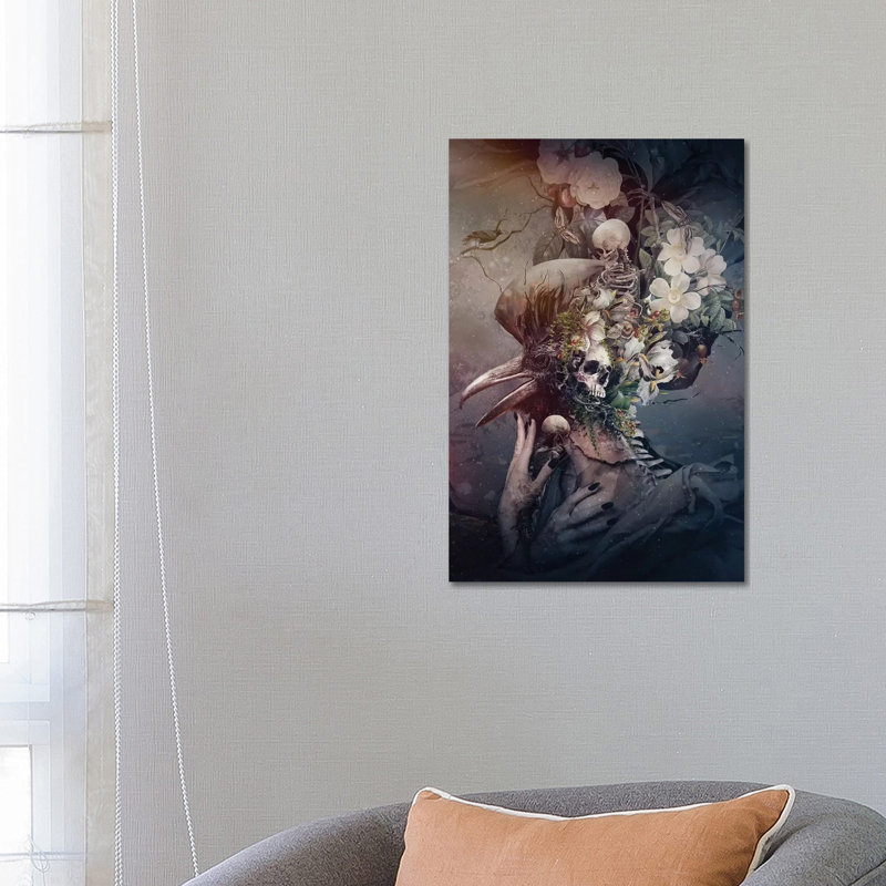 Raven Iii by Riza Peker - Wrapped Canvas Gallery-Wrapped Canvas Giclée, 66.04 cm H x 45.72 cm W x 1.91 cm D
