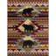 Tapis en polypropylène durable de style Sud-Ouest pour les espaces de vie et les entrées