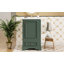 Meuble-lavabo de 20 po avec lavabo en céramique, porte à fermeture en douceur, tablette ajustable en forme de U, tiroir de compartiment et support de porte, style moderne, conception peu encombrante-677263282