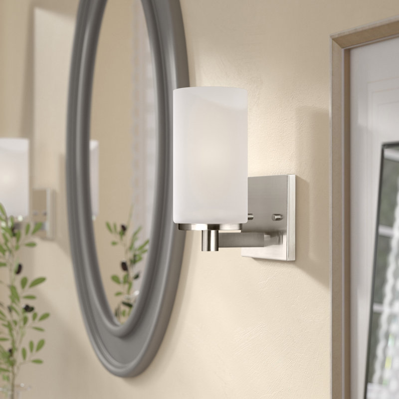 Applique murale / de salle de bain à une lumière Hettter de Génération Éclairage , Non, Nickel brossé
