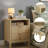 Lagoon Set Of 2 Fluted 2 Drawer Nightstand, Bedside Table With Storage Drawers, Night Stand For Bedroom, End Table Or Side Table For Living Room, 15.7" D X 18.9" W X 24" H, Beige