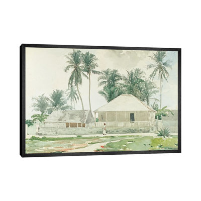 Cabins, Nassau, 1885 by Winslow Homer - Painting on Canvas