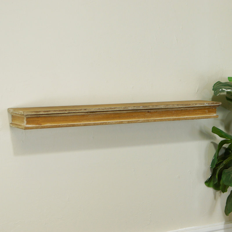 Tablette flottante murale en bois 32 po