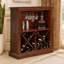 Bar avec rangement pour le vin Enloe